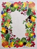 Elegante tafellaken voor grote tafels. Tafel gedekt met