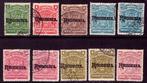 Rhodesië 1909/1911 - overdrukprobleem - Stanley Gibbons
