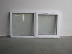 PVC raam vast-kiep b150xh80 cm wit stomp, Gevelraam of Ruit, 80 tot 120 cm, Nieuw, Ophalen of Verzenden