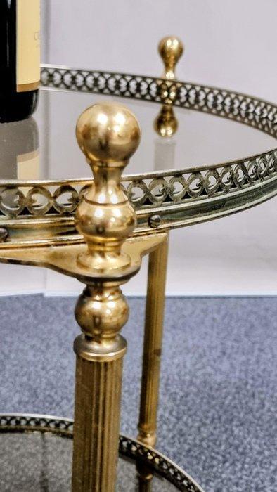 Serveerwagen - Messing, Glas, Antiek en Kunst, Kunst | Designobjecten