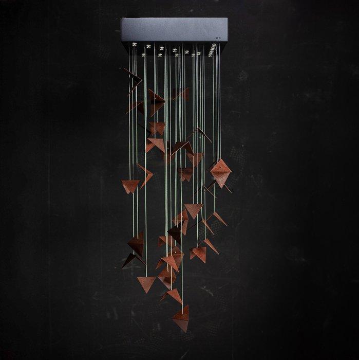 Gie El - Lustre - Acier - PORTAIL rust LGH0831, Antiek en Kunst, Kunst | Designobjecten