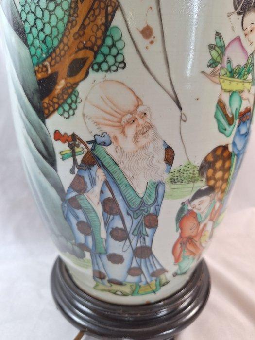 Vaas gemonteerde lamp - Porselein, Antiek en Kunst, Antiek | Overige Antiek