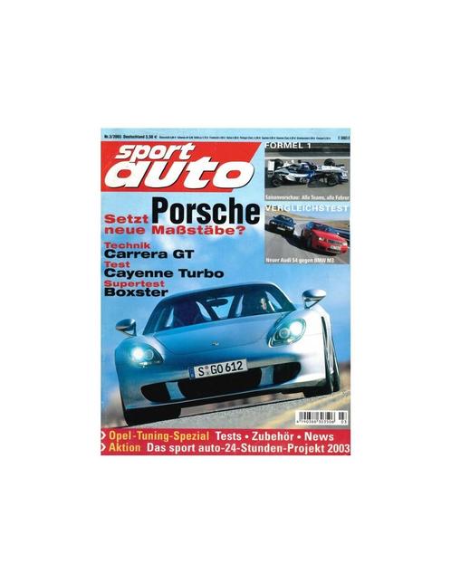 2003 SPORT AUTO MAGAZINE 03 DUITS, Livres, Autos | Brochures & Magazines