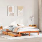 vidaXL Bedframe met lades massief grenenhout wasbruin, Huis en Inrichting, Slaapkamer | Bedden, Verzenden, Nieuw
