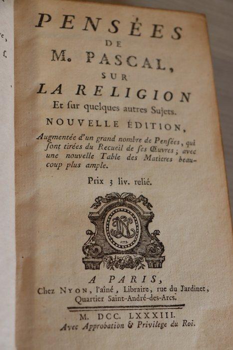 Blaise Pascal - Pensées de M. Pascal, sur la Religion -, Antiek en Kunst, Antiek | Boeken en Manuscripten