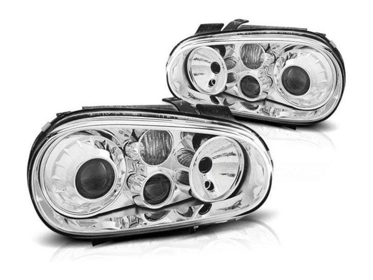Chrome koplamp units geschikt voor VW Golf 4 R32 LOOK, Autos : Pièces & Accessoires, Éclairage, Envoi