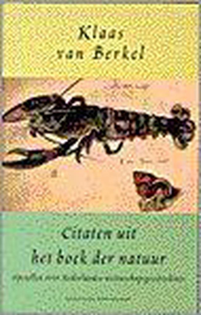 CITATEN UIT HET BOEK DER NATUUR 9789035119390 K. van Berkel, Boeken, Filosofie, Gelezen, Verzenden