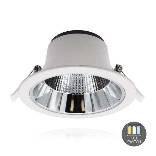 LED Downlighter Tri-Color 15W Ø14cm Wit IP22, Huis en Inrichting, Lampen | Overige, Nieuw, Verzenden