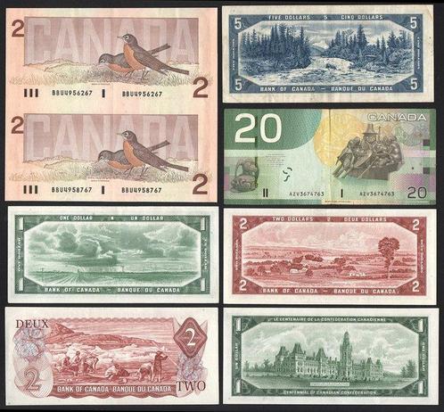 Canada. - 8 Banknotes - various dates (Zonder Minimumprijs), Postzegels en Munten, Munten | Nederland