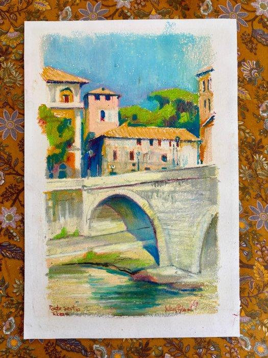 Klaas Pijlman (1917-2007) - Porte Sestia Roma, Antiek en Kunst, Kunst | Schilderijen | Klassiek