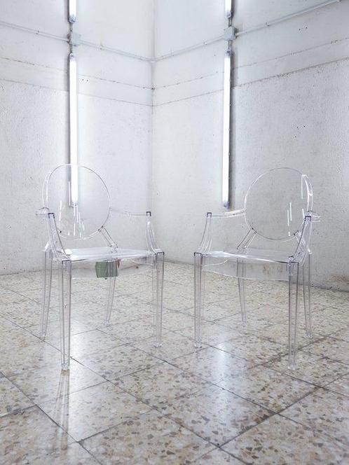 Kartell - Philippe Starck - Fauteuil (2) - Louis Ghost -, Antiek en Kunst, Antiek | Meubels | Stoelen en Sofa's