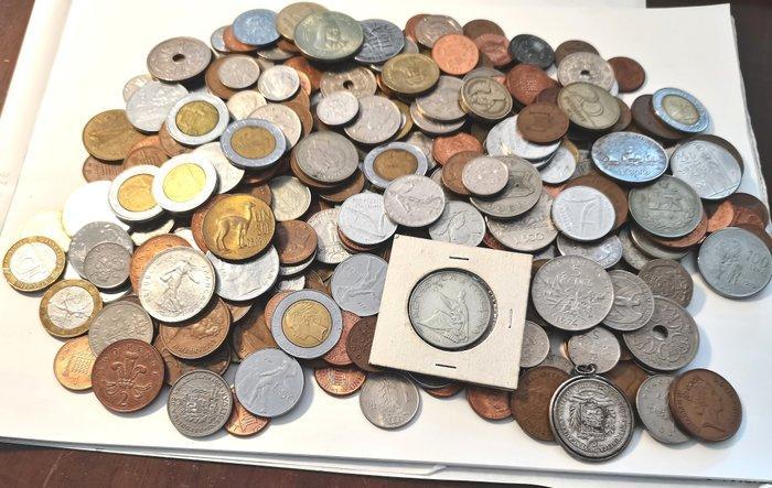 Italië, Wereld. Collection of coins incl. silver and, Postzegels en Munten, Munten | Europa | Niet-Euromunten