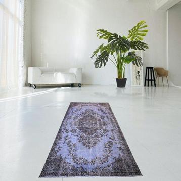 Blauwe vintage - Vloerkleed - 246 cm - 128 cm - met beschikbaar voor biedingen