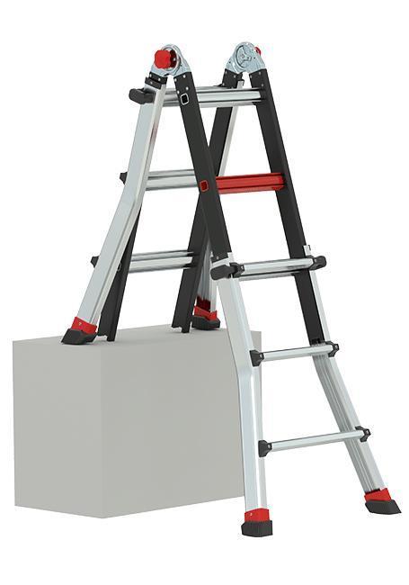 Varitrex Tele PRO+ 4×3, Doe-het-zelf en Bouw, Ladders en Trappen, Minder dan 2 meter, Opvouwbaar of Inschuifbaar, Nieuw, Ladder