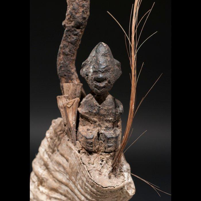 Fétiche corne - Vaudou Vodun - Fon - Bénin, Antiek en Kunst, Kunst | Niet-Westerse kunst