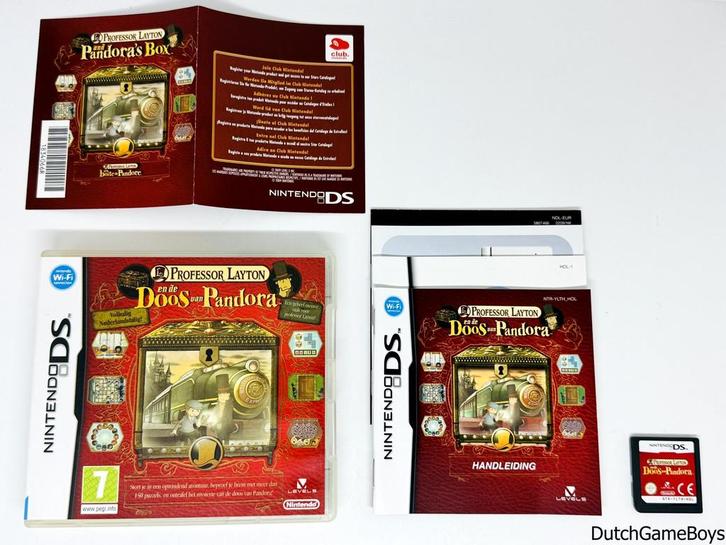 Nintendo DS - Professor Layton En De Doos Van Pandora - HOL, Games en Spelcomputers, Games | Nintendo DS, Gebruikt, Verzenden