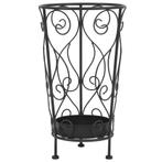 vidaXL Parapluhouder vintage stijl 26x46 cm metaal zwart, Verzenden, Nieuw
