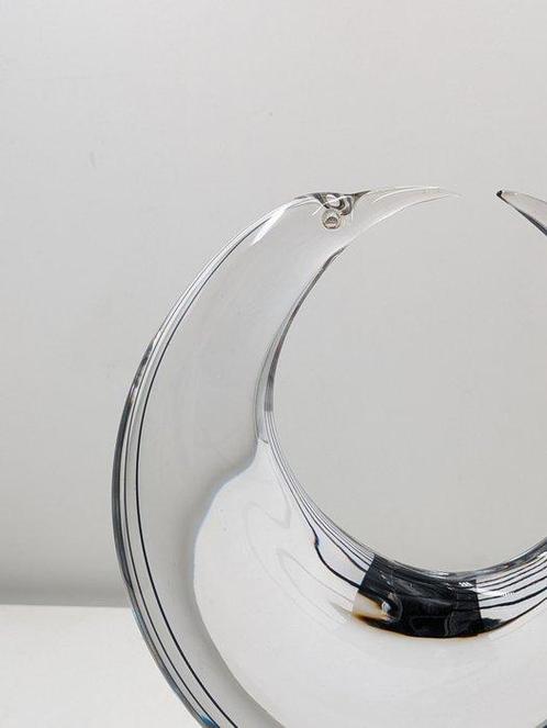 sculptuur, Mezza luna - 36 cm - Glas, Antiek en Kunst, Antiek | Glaswerk en Kristal