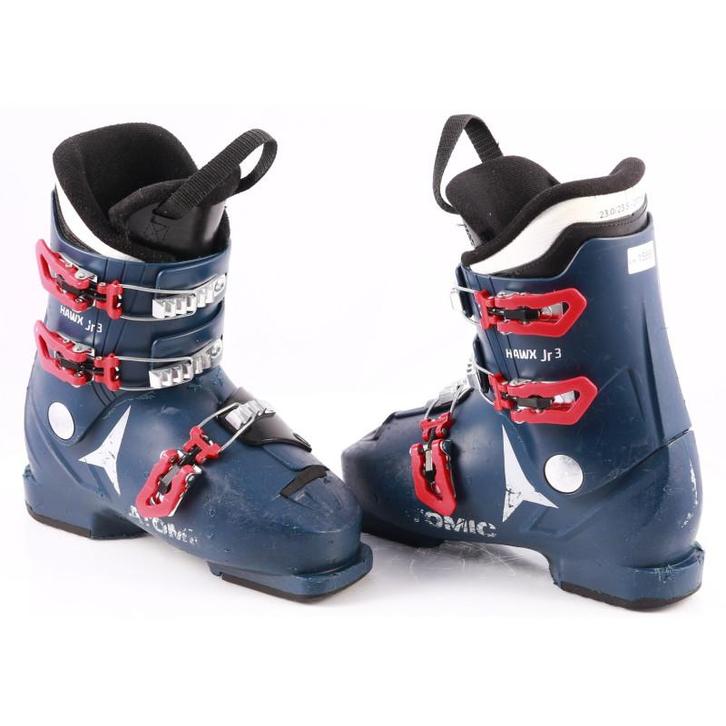 36,5 37 kinder skischoenen ATOMIC HAWX JR 3, BLUE/red, THINS, Sport en Fitness, Skiën en Langlaufen, Ski, Schoenen, Gebruikt, Atomic