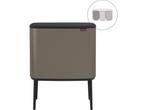 Brabantia Bo Touch Bin - Prullenbak - 3 x 11 liter -, Huis en Inrichting, Verzenden, Zo goed als nieuw
