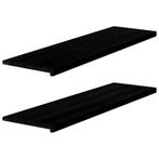 vidaXL Vensterbanken 2 st 140x40x2 cm massief eikenhout, Doe-het-zelf en Bouw, Verzenden, Nieuw