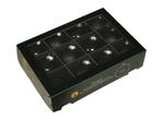 Glasballen zwarte kerstballen van glas black combi cap - 57, Nieuw