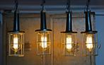 Plafondlamp - Bakeliet - Vier vintage industriële bakelieten, Antiek en Kunst, Antiek | Verlichting