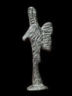 Oud-Romeins Brons Interesting Statue of Person with ...