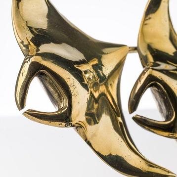 Sculpture, NO RESERVE PRICE - Bronze sculpture of a Manta
