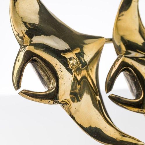 Sculpture, NO RESERVE PRICE - Bronze sculpture of a Manta, Antiek en Kunst, Kunst | Designobjecten