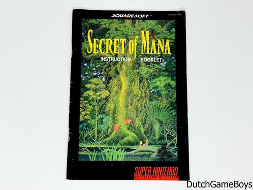 Super Nintendo / SNes - Secret Of Mana - USA - Manual, Games en Spelcomputers, Games | Nintendo NES, Gebruikt, Verzenden