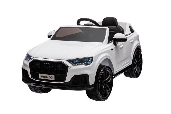 Audi Q7 elektrische kinderauto, 12 volt, rubber banden en me, Kinderen en Baby's, Speelgoed | Buiten | Accuvoertuigen, Ophalen of Verzenden