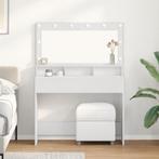 vidaXL Witte Kaptafel met LED-verlichting - 100x41x135 cm, Huis en Inrichting, Tafels | Kaptafels, Verzenden, Nieuw