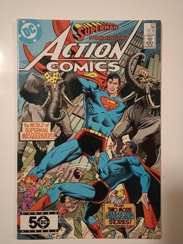 Action Comics #561, 562, 564, 566/572 - 10 Comic - Eerste beschikbaar voor biedingen