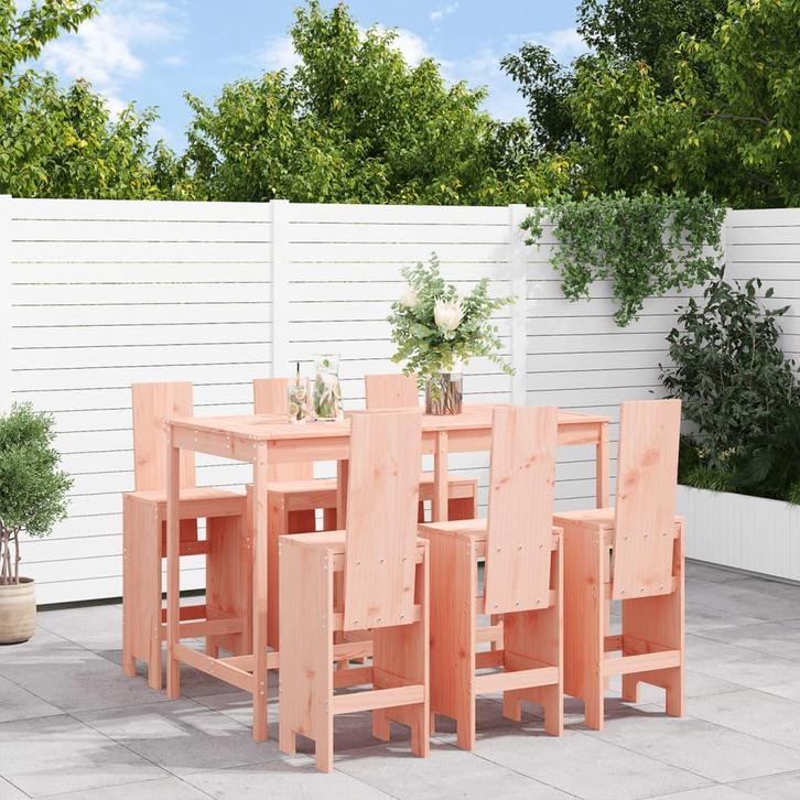 vidaXL 7-delige Tuinset massief douglashout, Tuin en Terras, Tuinsets en Loungesets, Tuinset, Nieuw, Verzenden
