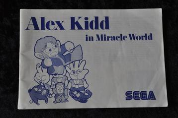 Alex Kid in Miracle World  Sega Master System Manual