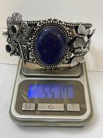 Zonder Minimumprijs - Armband Zilver Lapis lazuli -, Handtassen en Accessoires, Armbanden, Nieuw