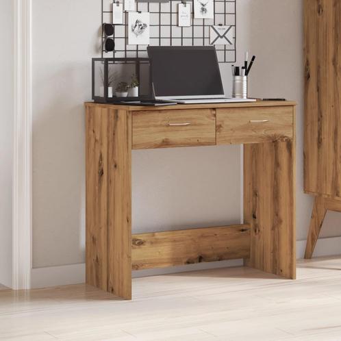 vidaXL Bureau 80x40x75 cm bewerkt hout artisanaal, Huis en Inrichting, Bureaus, Nieuw, Verzenden