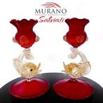 Themacollectie - (Murano) - Coppia Portacandele in Vetro