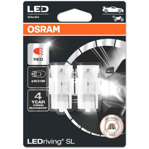 Osram W21W LEDriving SL Red 7505DRP-02B Autolampen, Autos : Pièces & Accessoires, Éclairage, Enlèvement ou Envoi