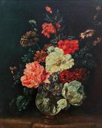 École naturaliste européenne (XX) - Vase de fleurs dans, Antiquités & Art