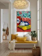 E. García - GATO AZUL Y FLORES XL (NO RESERVE)