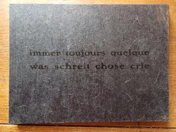 Gottfried Benn / Jörg Hermle - Immer was schreit / Toujours
