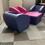 Gerard de Hoop (Klomp) design Complete set 3x fauteuil met