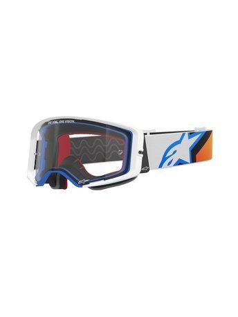 Alpinestars Supertech Corp Goggle – Blue Orange Clear, Motoren, Kleding | Motorkleding, Verzenden