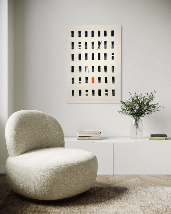 Kato - Grid Memory GM5 | Abstract | XL canvas, Antiek en Kunst, Kunst | Schilderijen | Modern