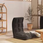 vidaXL Vloerstoel inklapbaar stof zwart, Verzenden, Nieuw