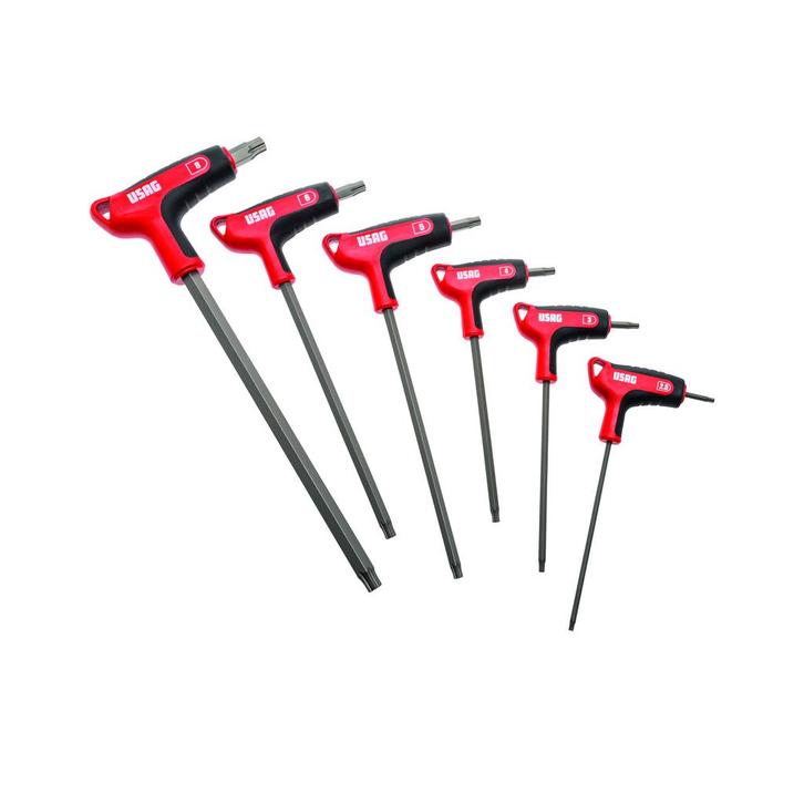 USAG Haakse inbussleutels met speciale profielen X-Grip - 28, Doe-het-zelf en Bouw, Gereedschap | Handgereedschap, Nieuw, Ophalen of Verzenden