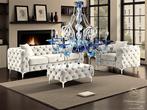 SLC Illumina - MG - Lustre - Cristal - Lustre 8L azur, Antiek en Kunst