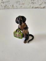 Fritz Bermann - Figurine - Female Dog on a Stroll - Bronze, Antiek en Kunst, Antiek | Keramiek en Aardewerk